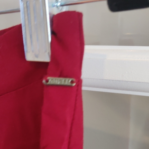 Elegant Red Wide-Leg Pants - Picture 5 of 6